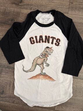 Giants Kids Raglan Tee - Black & White